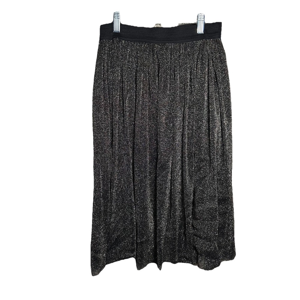 H.I.P.‎ Happening in the Present Skirt Black & Metallic Casual  S Festival Boho